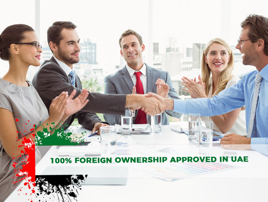100% foreign Ownership approved in UAE